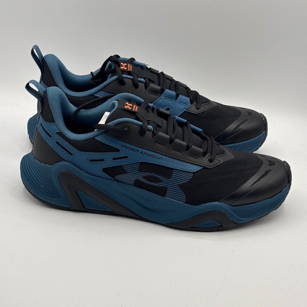 Under Armour Charged Commit TR 5 Shoes Mens Size 11 Blue Black 3026607-400